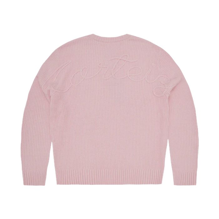 Corteiz Crochet Applique Knit Crew 'Light Pink'