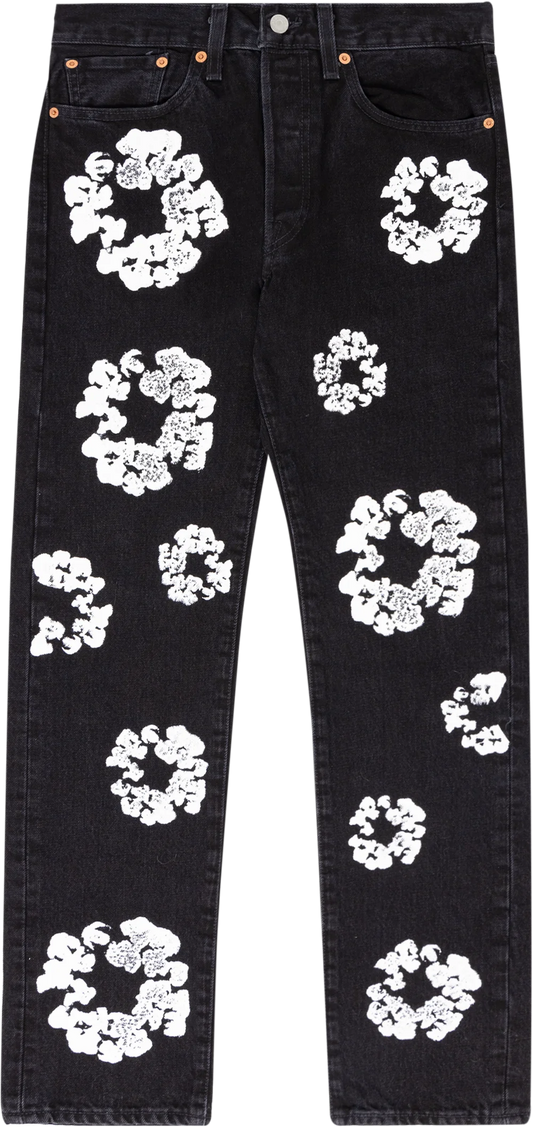 Denim Tears The Cotton Wreath Jean Black