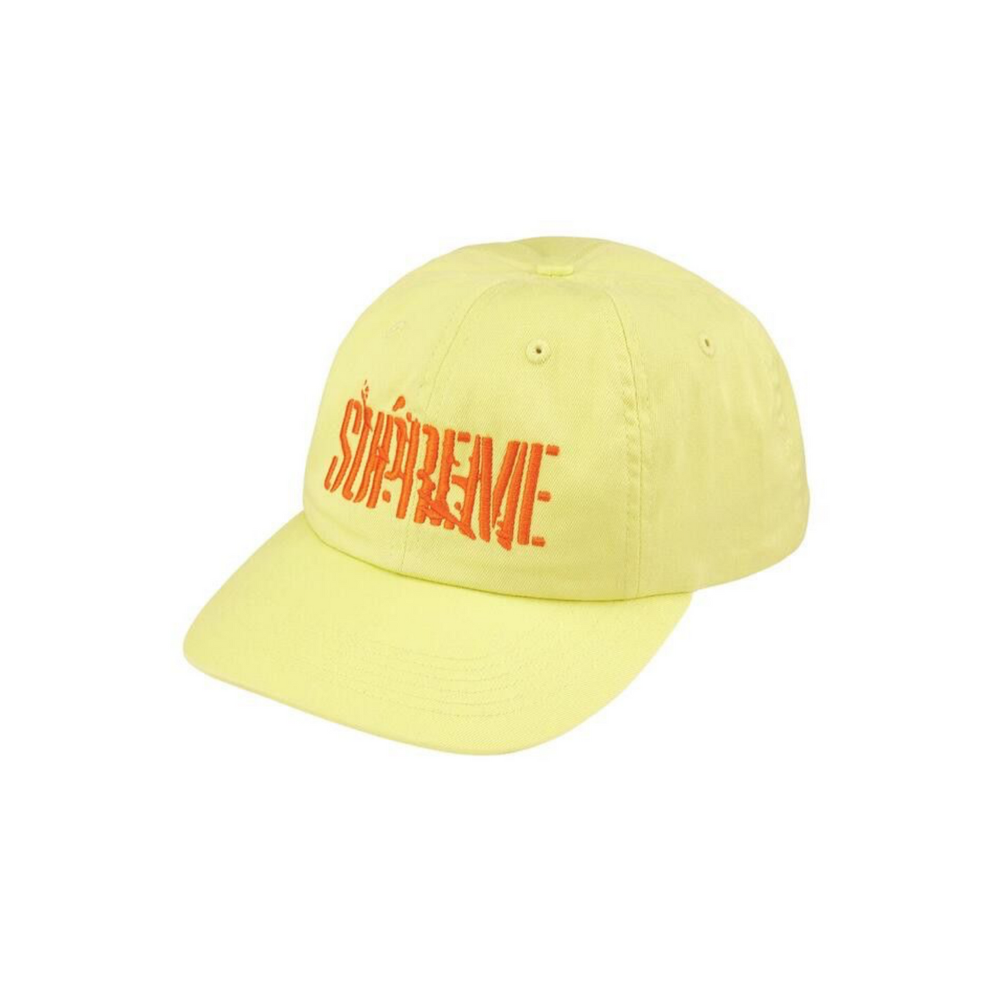Supreme Splatter 6 Panel Baseball Cap ‘Yellow’