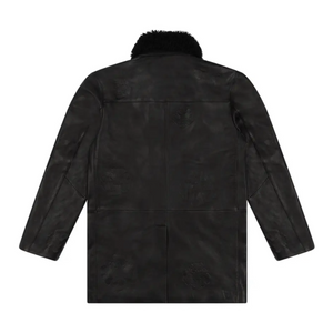 Denim Tears Oakland Wreath Winter Leather Coat