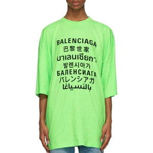 Balenciaga Languages Medium Fit Cotton T-Shirt