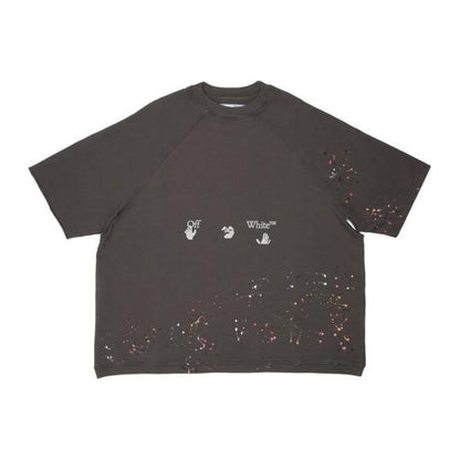 Off-White Vintage Paint Stain Crewneck T-shirt