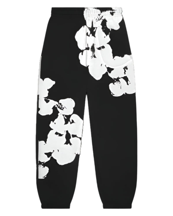 Denim Tears Biggie Cotton Wreath Sweatpants 'Black'