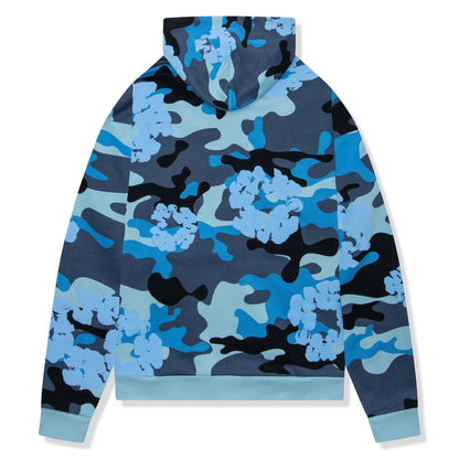 Denim Tears Camo Wreath Zip Hoodie Blue 'London Exclusive'