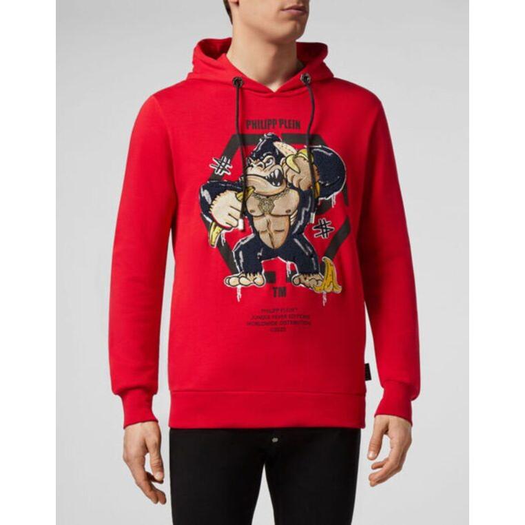 PHILIPP PLEIN SWEATSHIRT KING PLEIN HOODIE