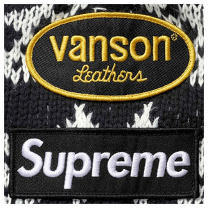 Supreme x Vanson Leathers Skull Hooded Sweater ‘Black’