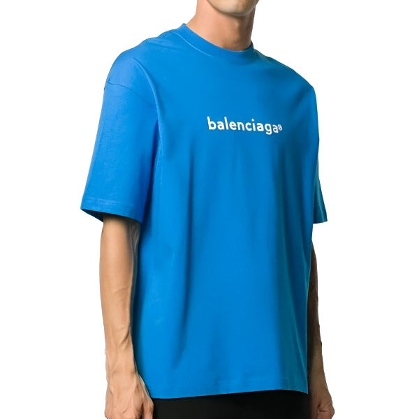 BALENCIAGA NEW COPYRIGHT MEDIUM FIT T-SHIRT IN BLUE