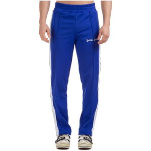 Palm Angels Taped Track Pants In Blue/White