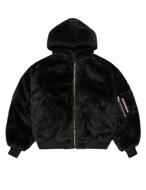 Broken Planet Reversible Snow Camo Fur Bomber