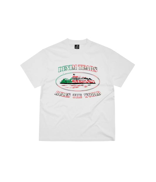 Corteiz x Denim Tears Cortears OG Alcatraz Tee ‘White’