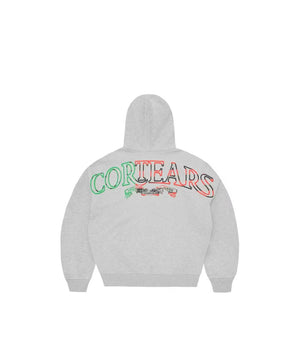 Corteiz x Denim Tears Cortears Royale Zip Hoodie ‘Heather Grey’