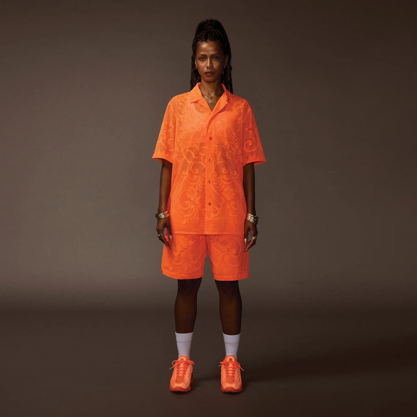 Nike x NOCTA Drapers Button Up Safety Orange