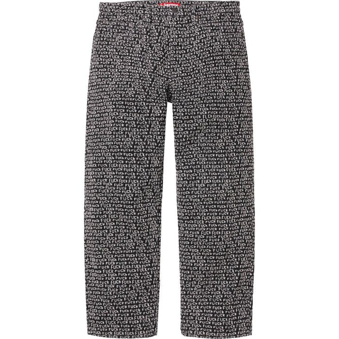 Supreme Fuck Stitch Loose Fit Jean 'Black'