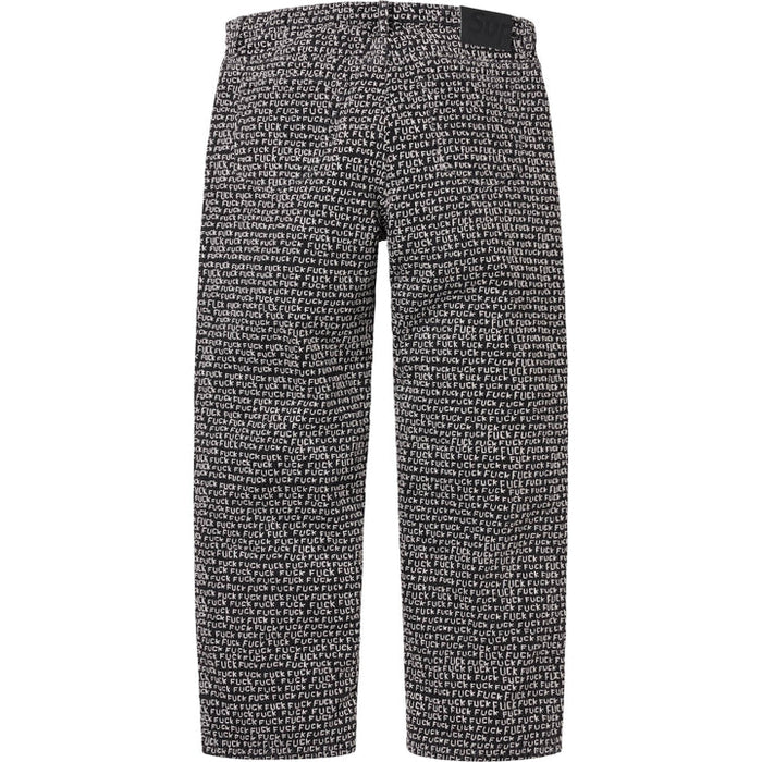 Supreme Fuck Stitch Loose Fit Jean 'Black'