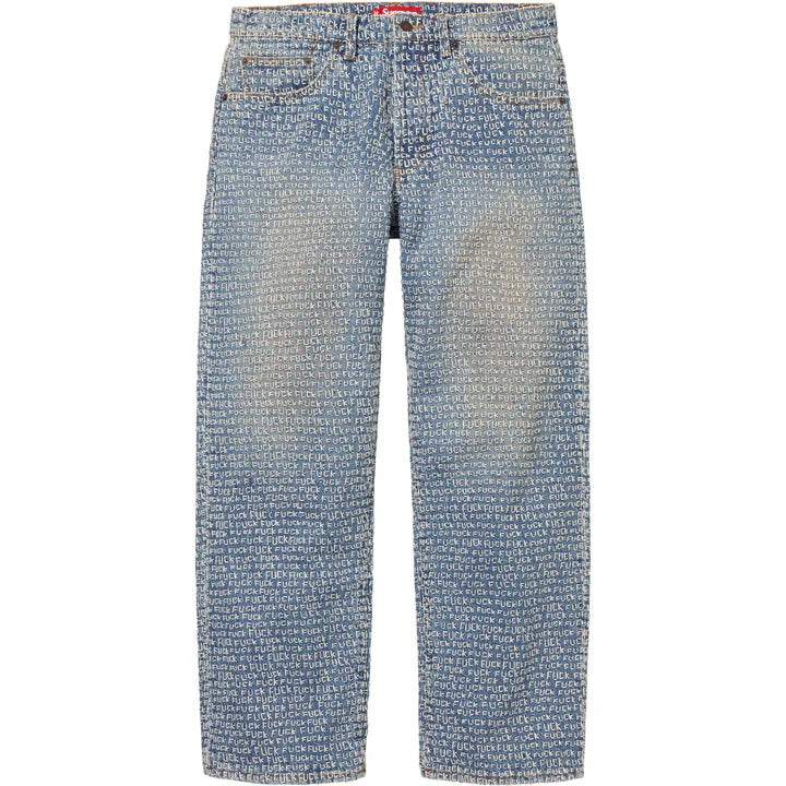 Supreme Fuck Stitch Loose Fit Jeans ‘Blue’