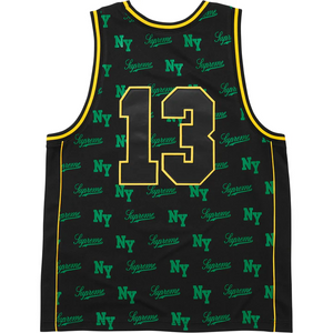 Supreme x Mitchell & Ness Monogram Basketball Jersey ‘Black’