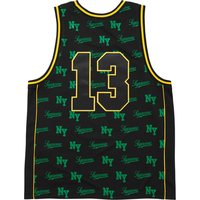Supreme x Mitchell & Ness Monogram Basketball Jersey ‘Black’
