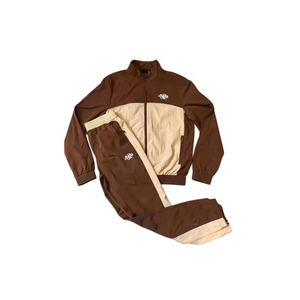 Syna World Logo Shell Tracksuit ‘Brown/Beige’