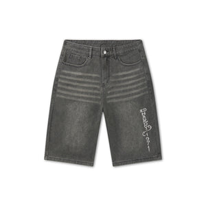 Ed Hardy Desert Snake Relaxed Denim Jort ‘Black Sandy Wash’