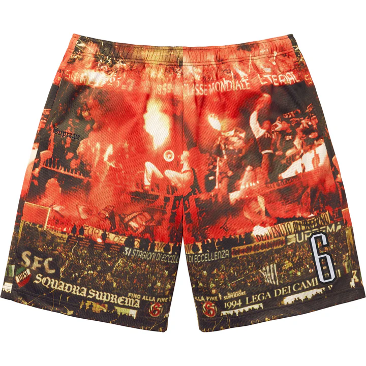 Supreme Vinci Por Noi Soccer-Print Shorts 'Multi-colour'