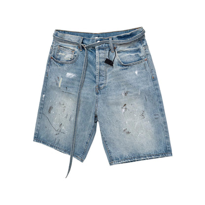 HESNTLS Classic Jorts Paint Splatter Detail