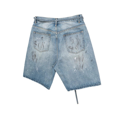 HESNTLS Classic Jorts Paint Splatter Detail