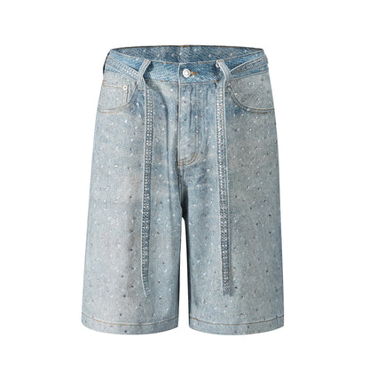 HESNTLS Classic Jorts -  Studded Blue