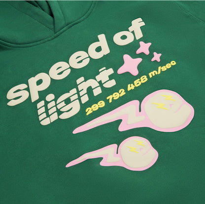 Broken Planet Speed Of Light Hoodie 'Malachite Green'