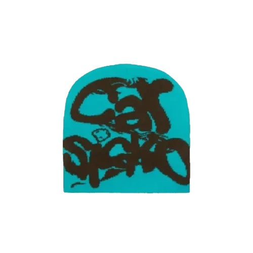 Carsicko Beanie World Turquoise and Brown