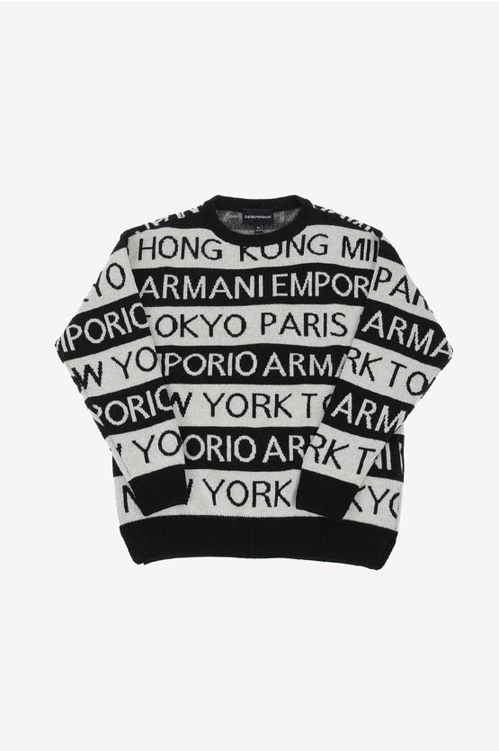 Emporio Armani All Over Logo Sweater