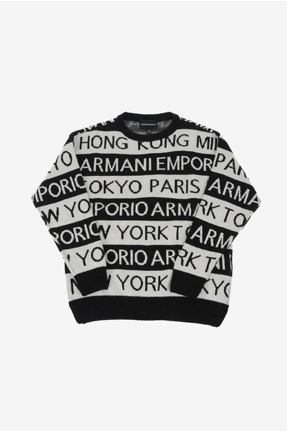 Emporio Armani All Over Logo Sweater