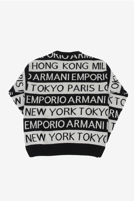 Emporio Armani All Over Logo Sweater