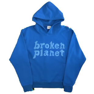 Blue Broken Planet Market Hoodie