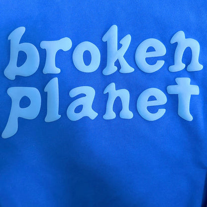 Blue Broken Planet Market Hoodie