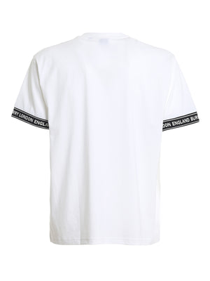 Burberry	Teslow Taped T-shirt In White
