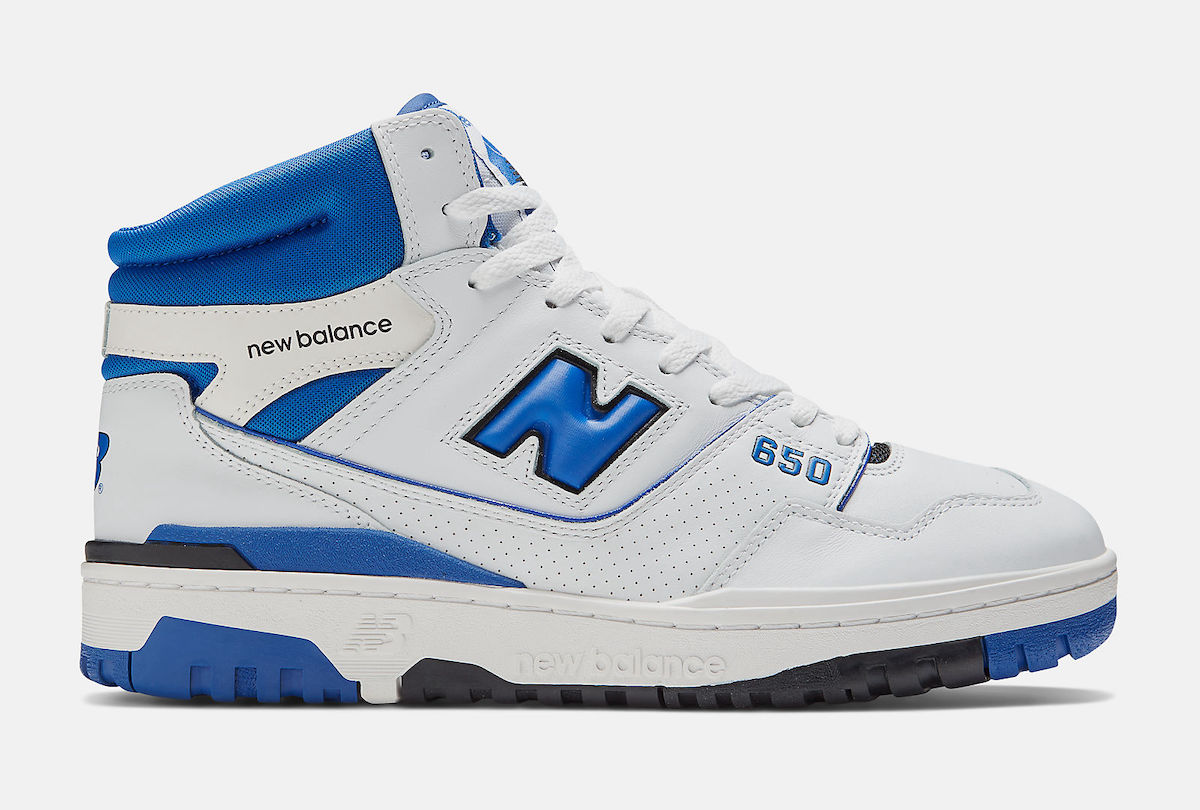 New Balance 650 White Royal Blue