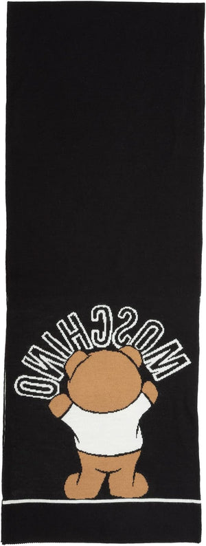 Moschino Teddy Bear Wool Scarf