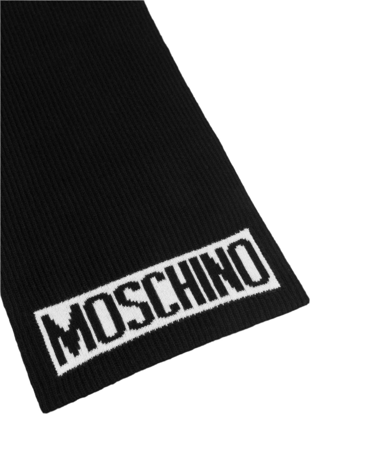 Moschino Logo knit scarf