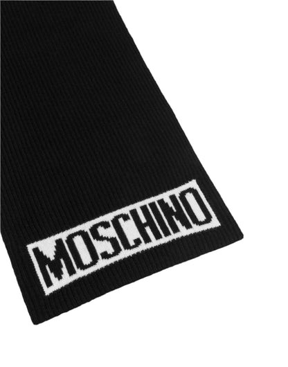 Moschino Logo knit scarf