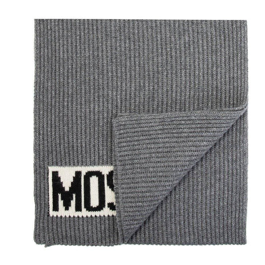 Moschino Logo intarsia knit scarf