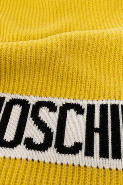 Moschino Logo Intarsia knit scarf