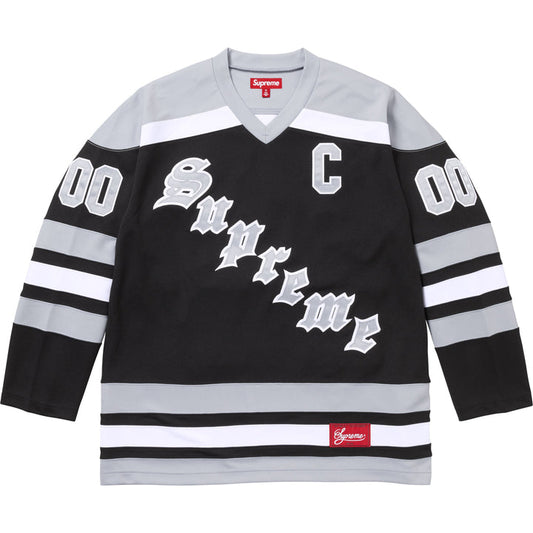 Supreme Fire & Ice Hockey Jersey 'Black'