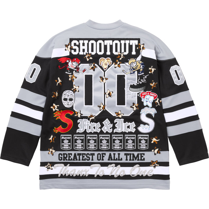 Supreme Fire & Ice Hockey Jersey 'Black'