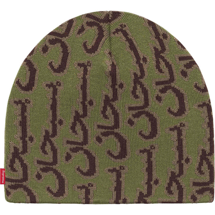 Supreme Arabic Jacquard Beanie 'Olive'