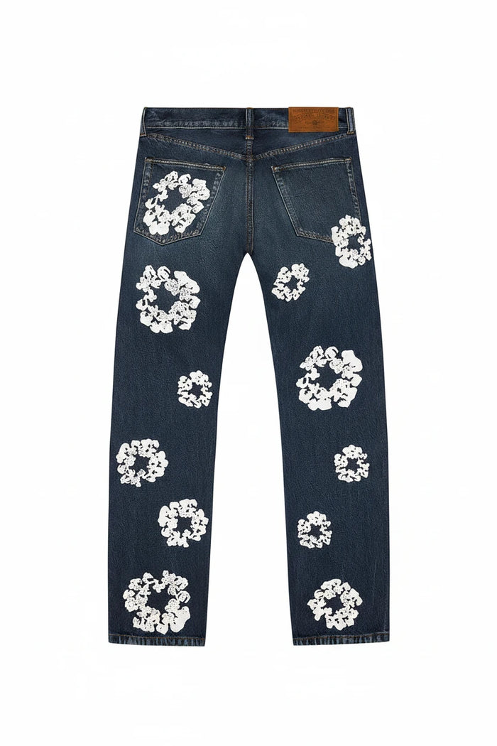 Denim Tears Straight Cotton Wreath Denim Pant 'Dark Wash'