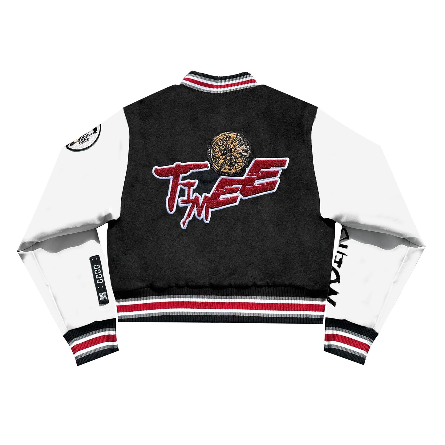 Timee Women’s Timeless Varsity Jacket (Cropped)