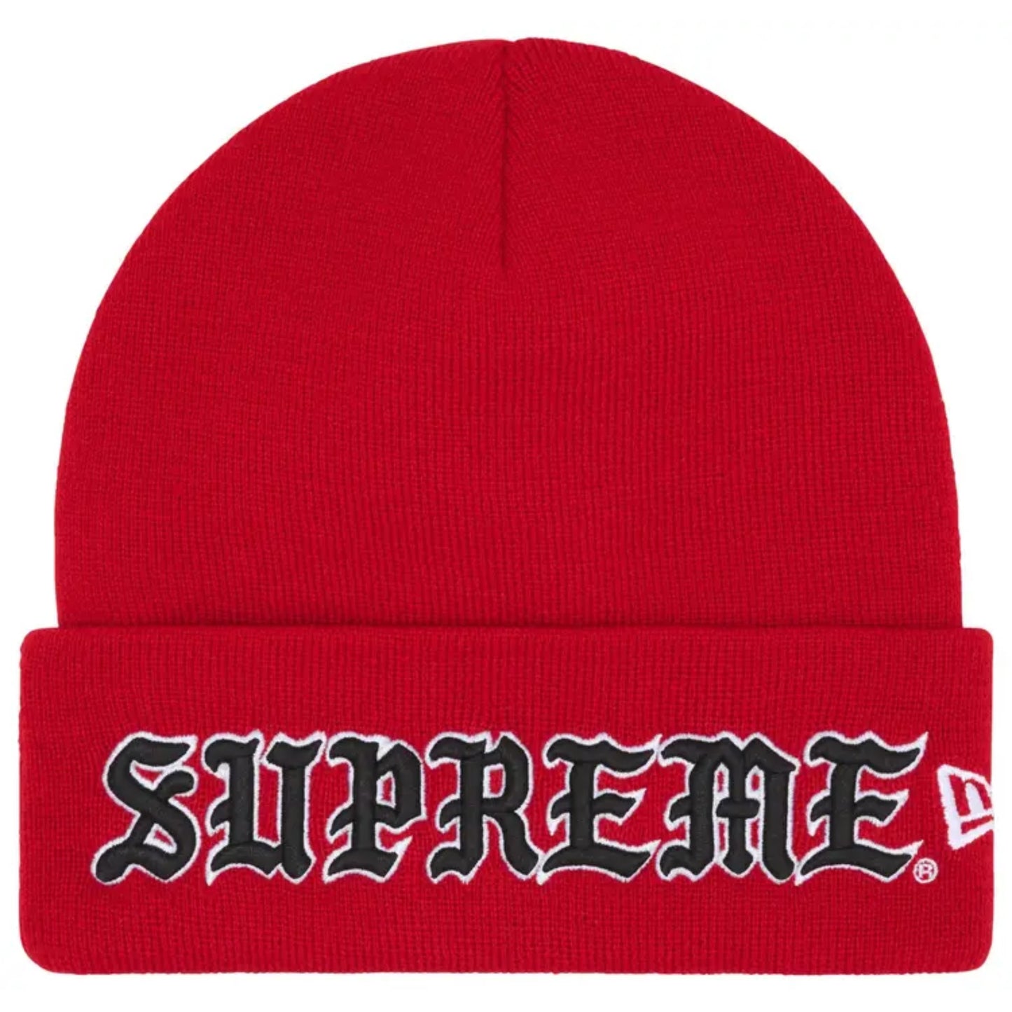 Supreme New Era Old English Beanie ‘Red’