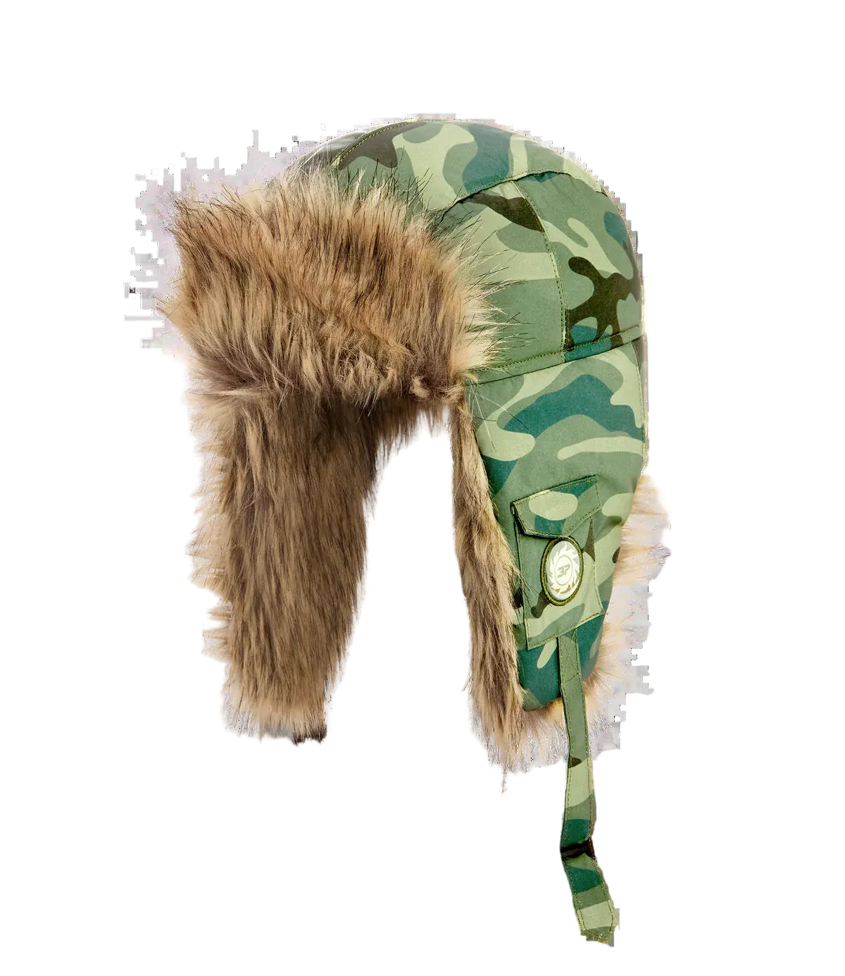 Broken Planet Reflective Star Camo Trapper Hat