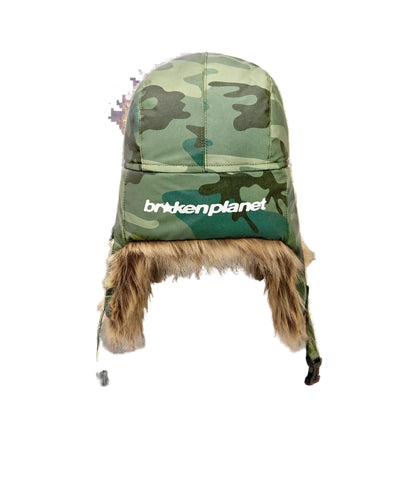 Broken Planet Reflective Star Camo Trapper Hat