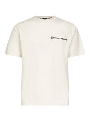 Moncler Grenoble Logo Detailed Crewneck T-Shirt ‘White’
